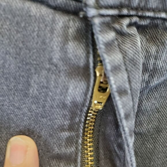 7 For All Mankind Jeans Womens 32 Black Tall Boot Distressed Denim - Picture 12 of 14